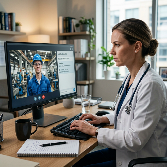 Telemedicina em tablet